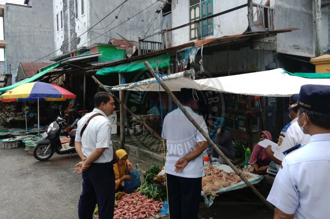 Upaya Penataan Parkir Dishub Kobar Lakukan Sosialisasi Kepada Pedagang